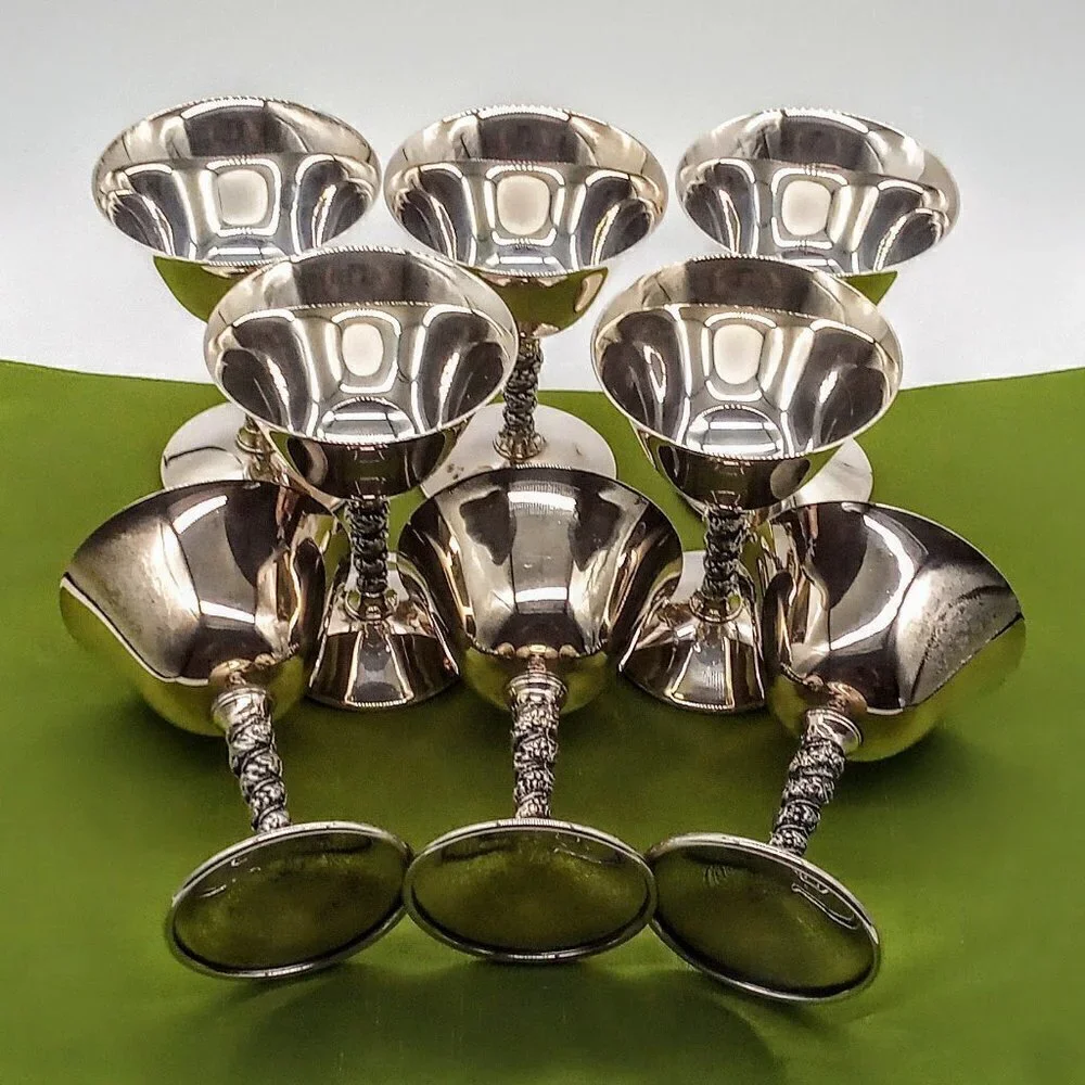 Vintage F.B. Rogers Silverplate Wine Goblet